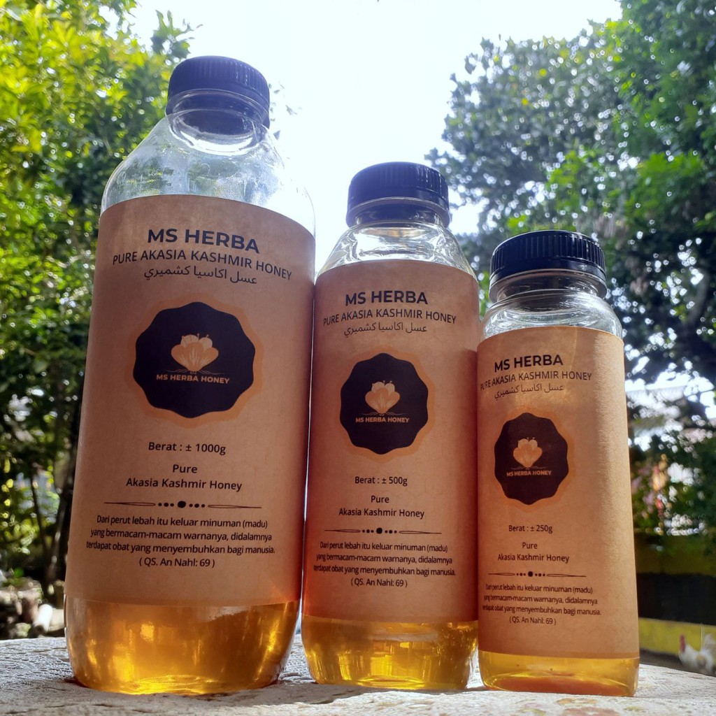 

MS Herba - Madu Akasia Kashmir 100% Asli - Madu Kasymir
