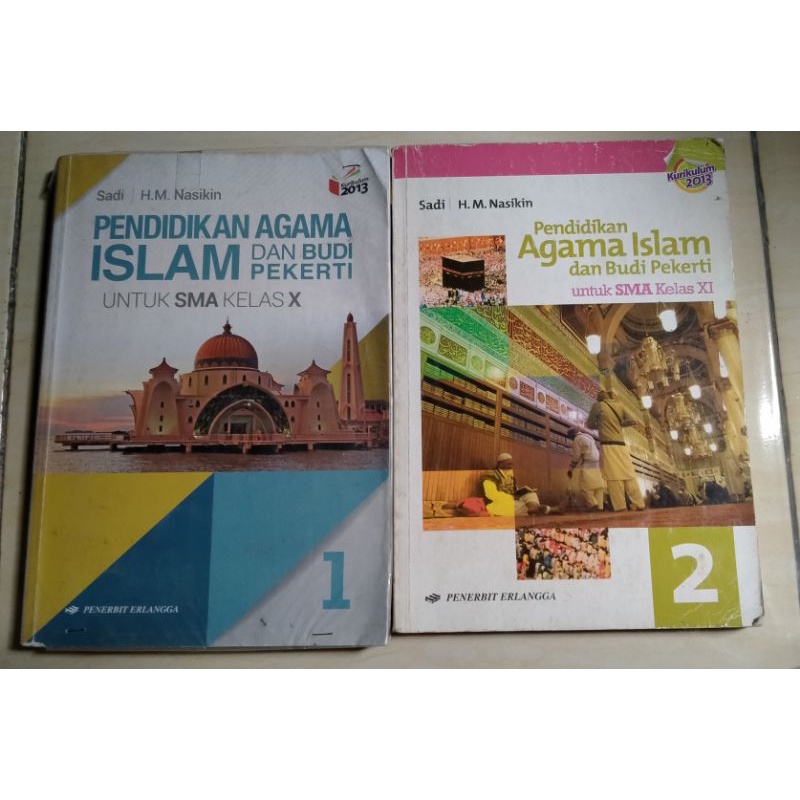 [Preloved] Buku Paket Erlangga Agama Islam Kelas 10 dan 11