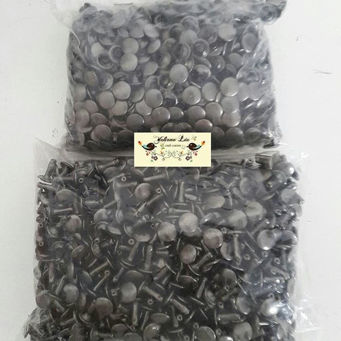 Paku Rivet Black Nikel 9mm x 1cm