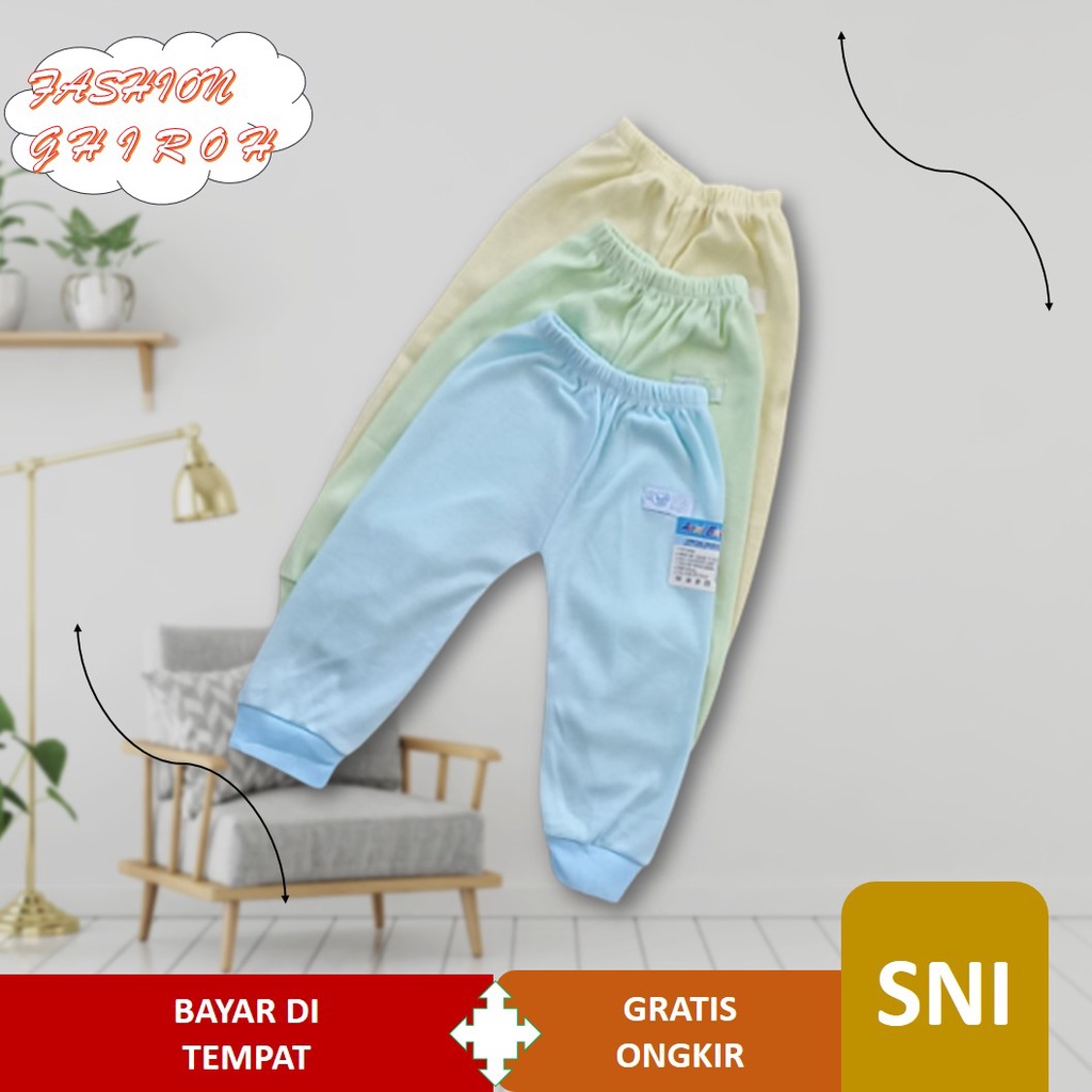 Celana Bayi  Baru Lahir Laki Perempuan 0 6 Bulan Branded Panjang / baju bayi sni Lusinan