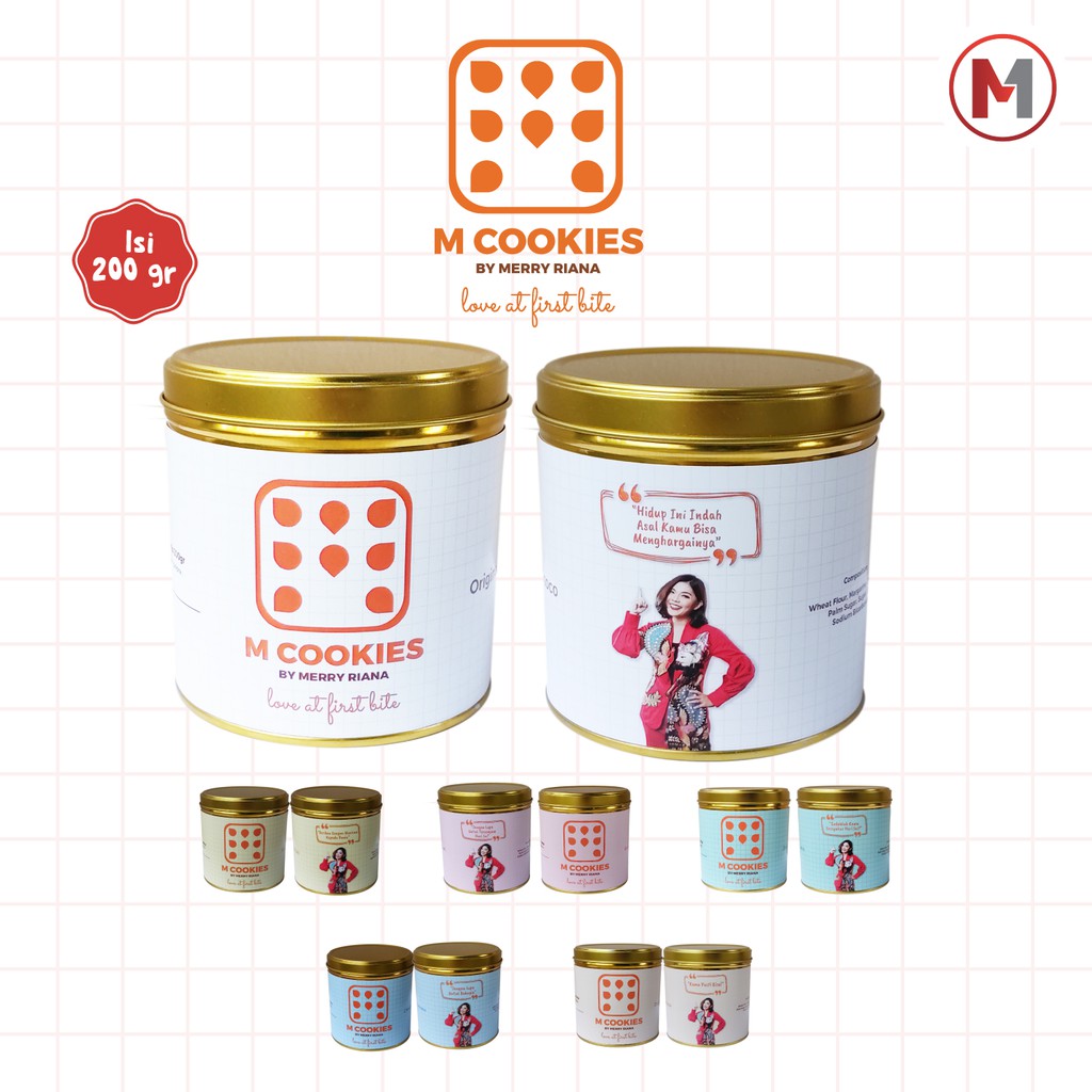 

M Cookies by Merry Riana dengan 6 varian rasa