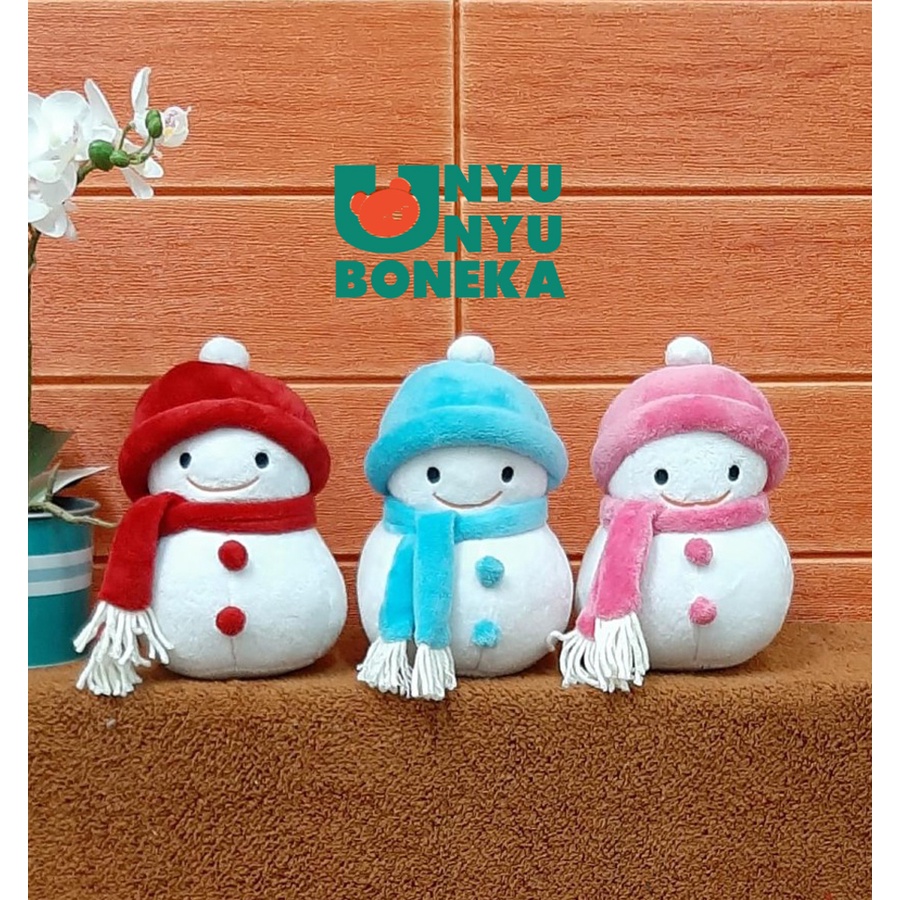 Boneka Natal Snowman 20cm christmas snowball Bola Salju gereja santa rusa