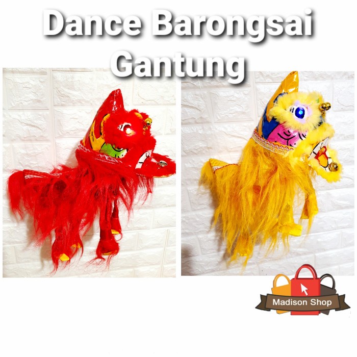 

Barongsai Gantung Full Body Dekorasi Hampers Imlek Mainan Barongsay