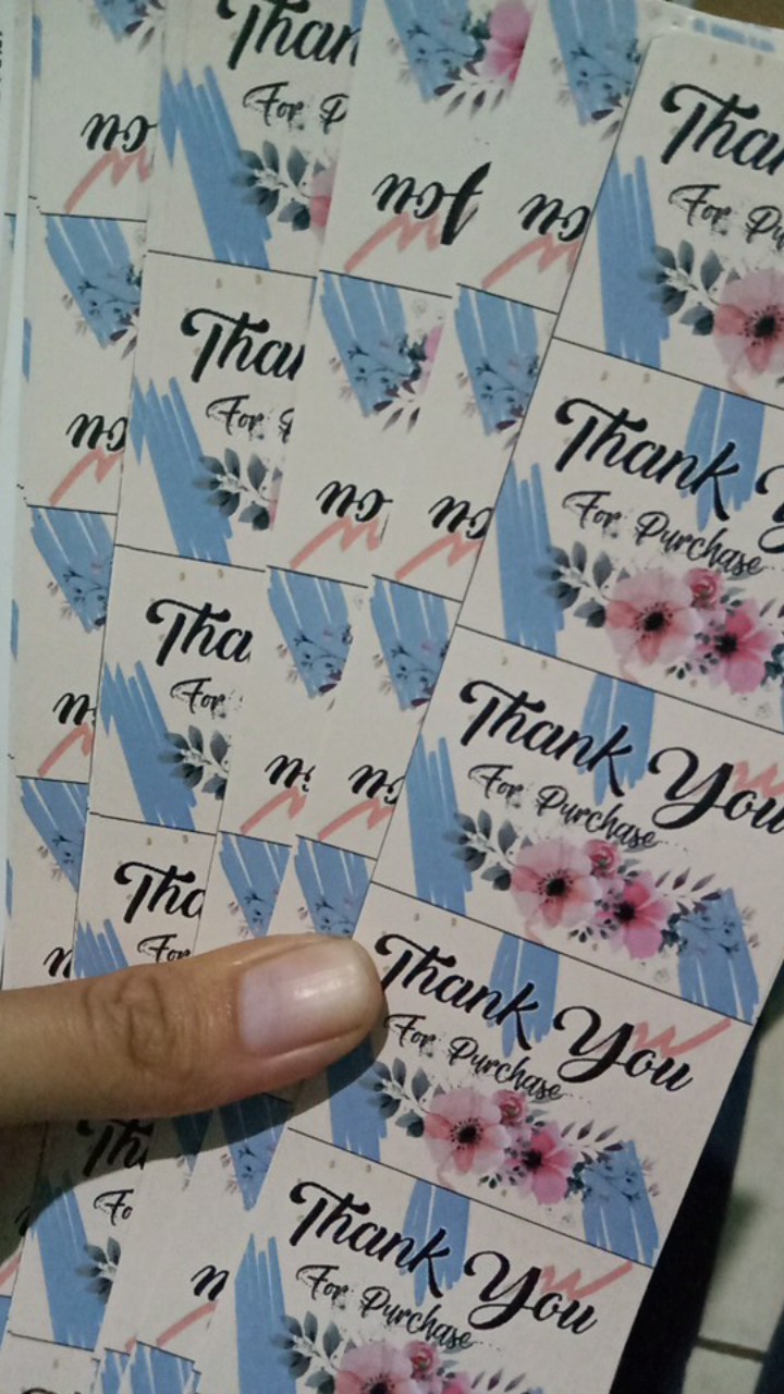 (bayar Cod) Thank You Card Tanpa Minimal Pembelian