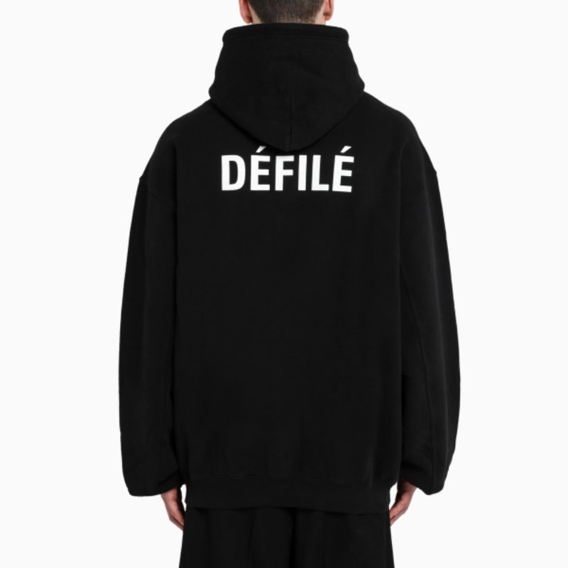 S - XXXXXL(6XL) Hoodie Black Dèfilè OVERSIZE Hoodie Jacket Bigsize BLCA Devile Unisex BIGSIZE JUMBO Fleece Unisex