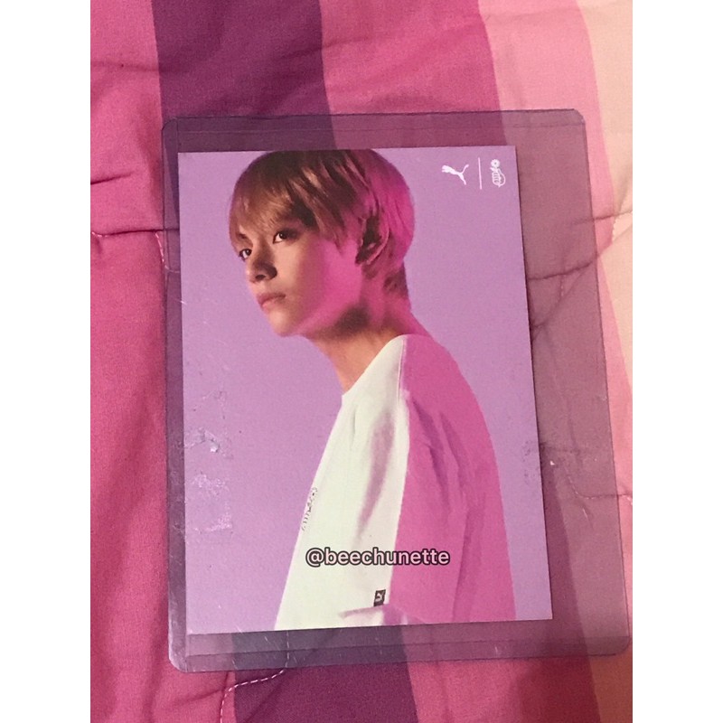 Taehyung/V postcard - PUMA x BTS Official [RARE]
