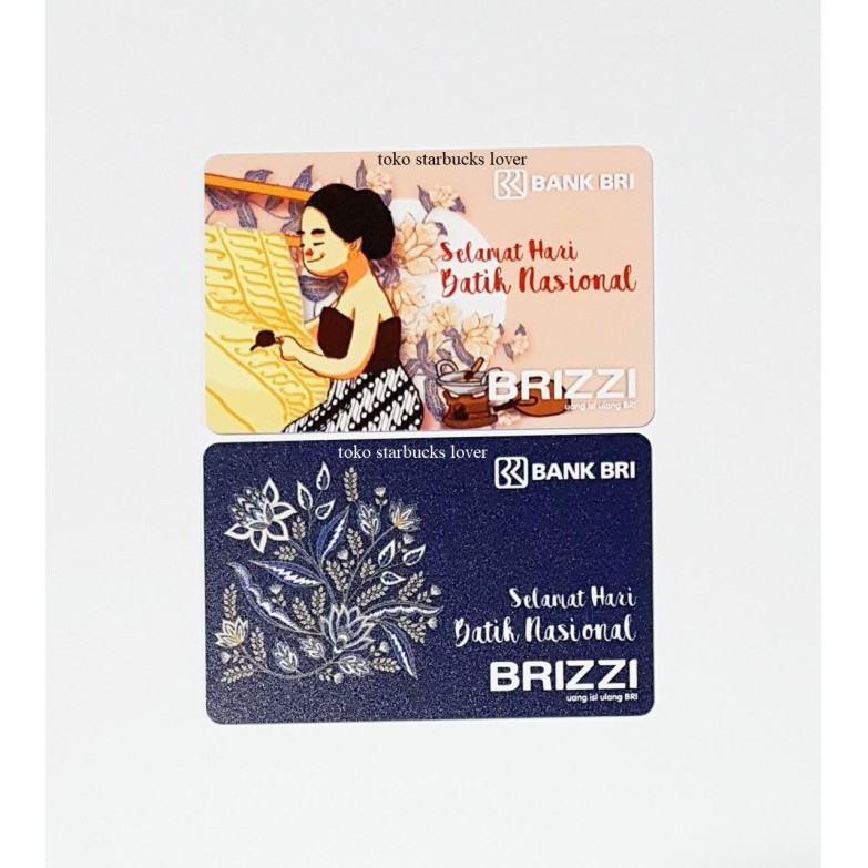 Kartu Emoney Brizzi Bri Saldo 0 Hari Batik National 2020 Set 2 Kartu