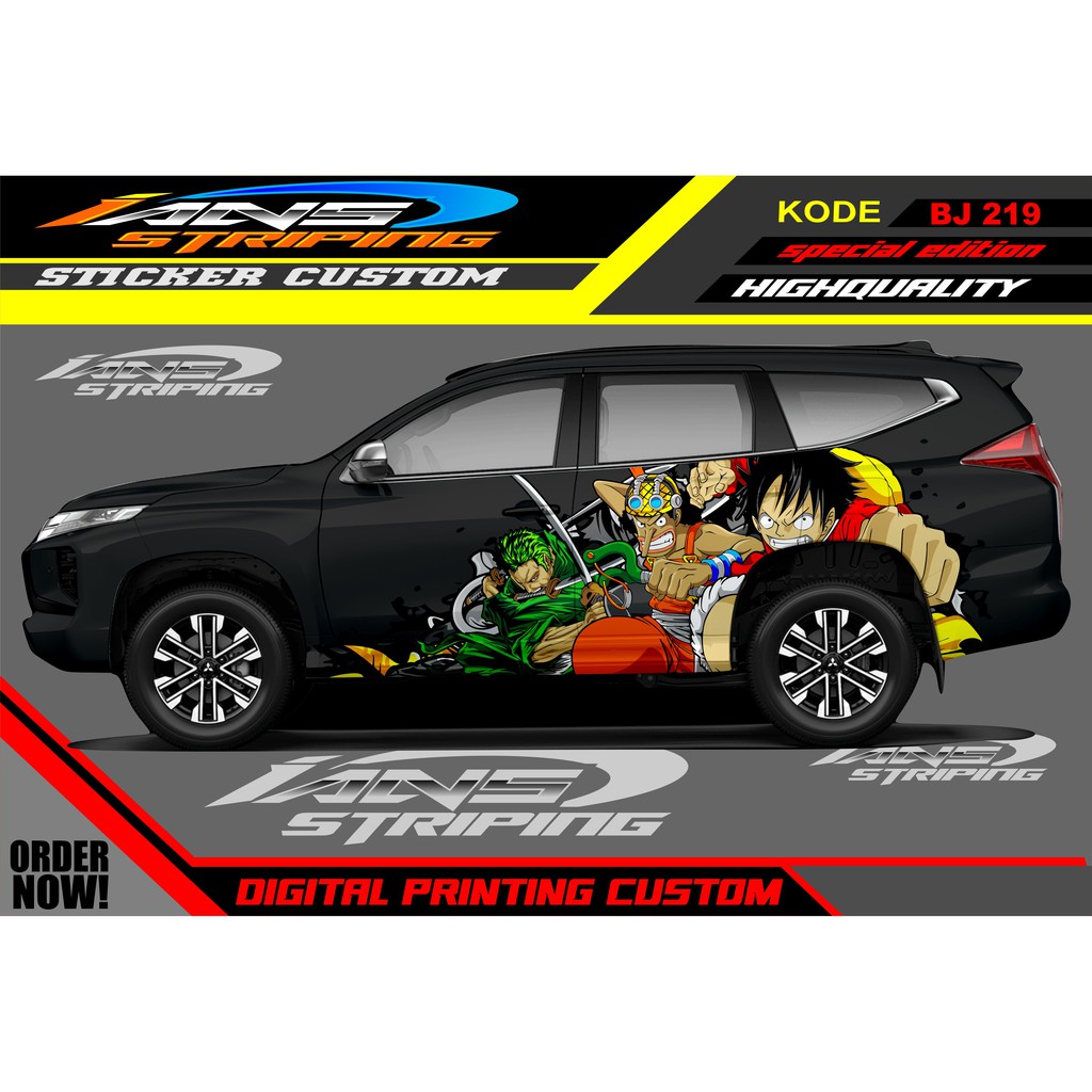 STICKER VARIASI MOBIL PAJERO SPORT, FORTUNER, INNOVA