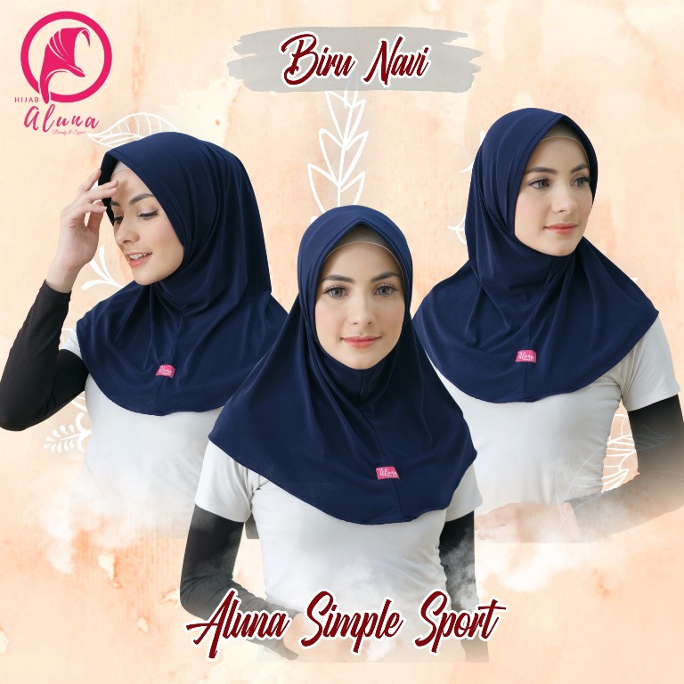 Instant Simple Sport By Hijab Aluna Official | Kerudung | Jilbab | Hijab | Hijab Instan | Jilbab Instan | Jersey Stella-Navi