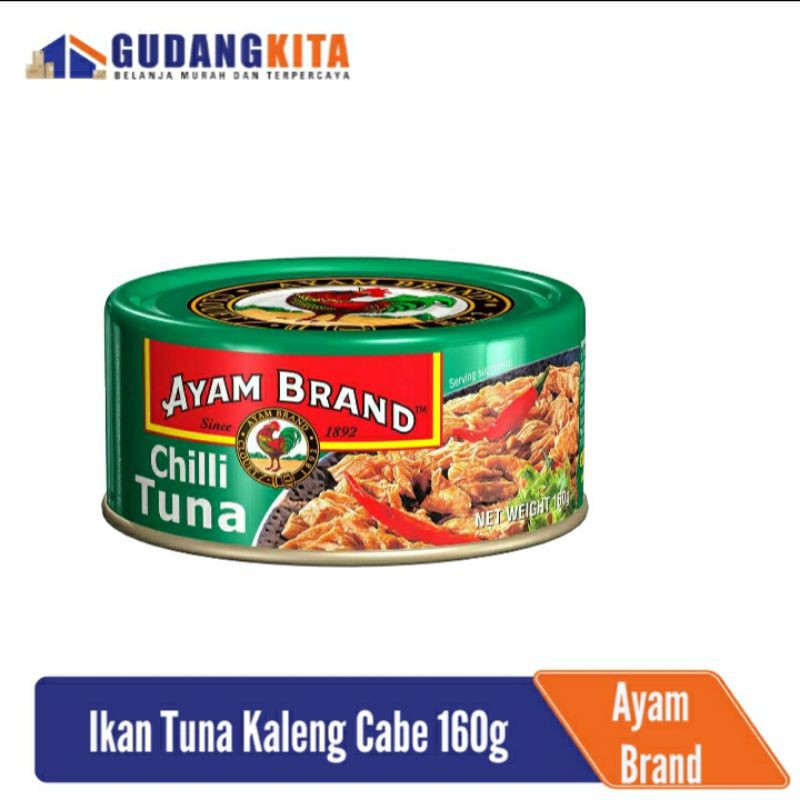 

Ikan Tuna Kaleng Cabe Ayam Brand 160gr