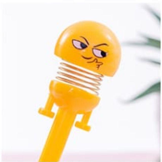 Pena Emoticon Per Karakter Unik Lucu Emoji Karakter Smile Spring Doll Pen Import Pulpen Motif-3. Narsis