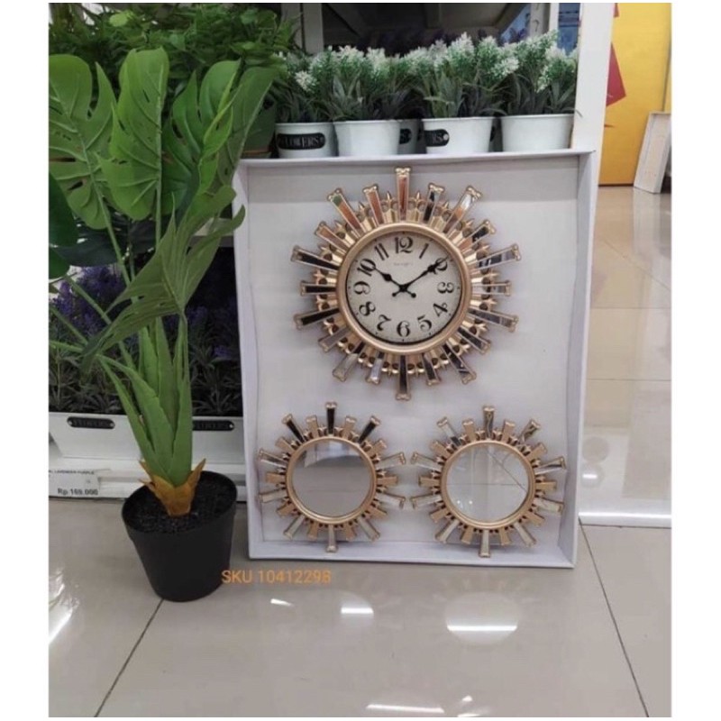 Wall watch decoration/pajangan dinding dengan jam design uniq merk informa
