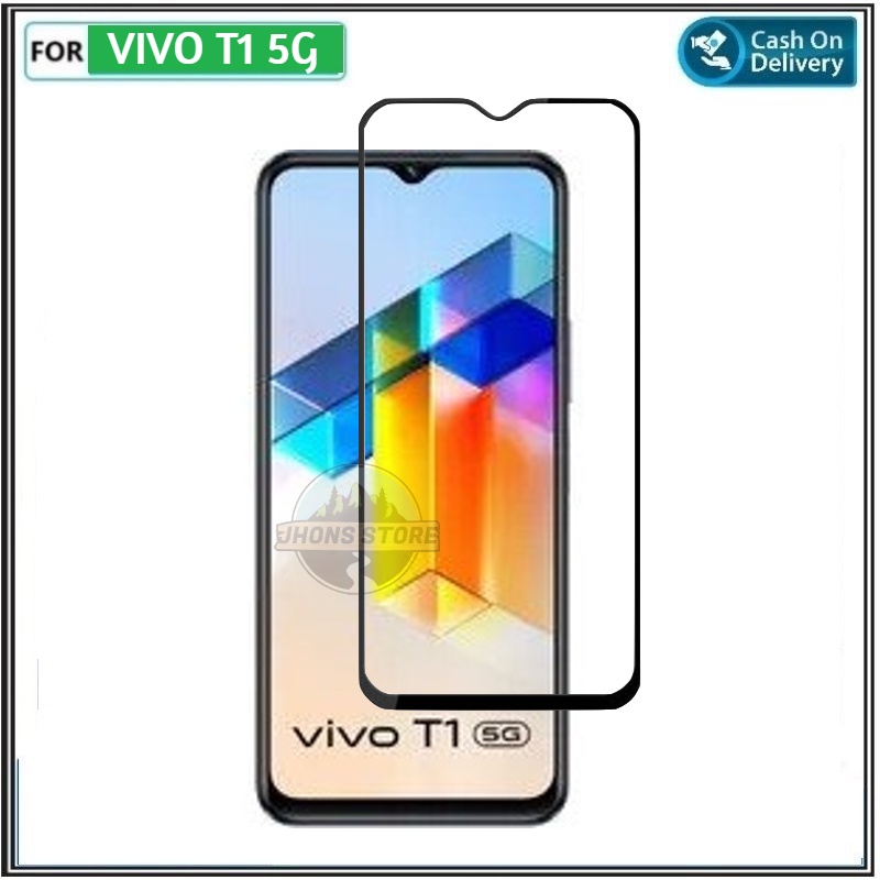 Tempered Glass Full VIVO T1 5G Indonesia Anti Gores Layar Kaca Full Cover