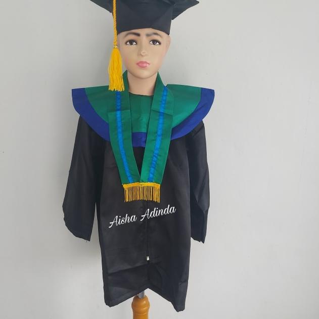 SALE✅Baju Toga Wisuda Anak TK HIJAU LIST BIRU|KD8