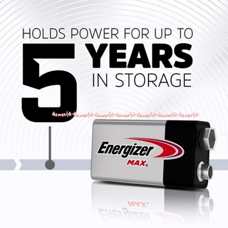 Energizer Max 9V Baterai Kotak Energizer Battery Batrai Tahan Lama