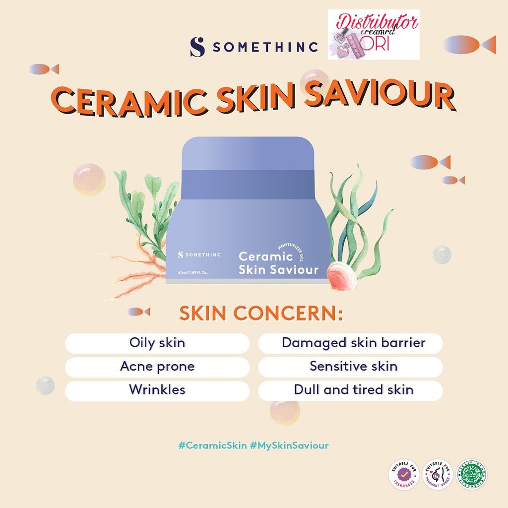 Somethinc Ceramic Skin Saviour Moisturizer Gel/ somethinc cream / Onsen supple-3