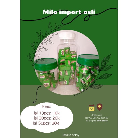 

permen Milo cuBe import asli