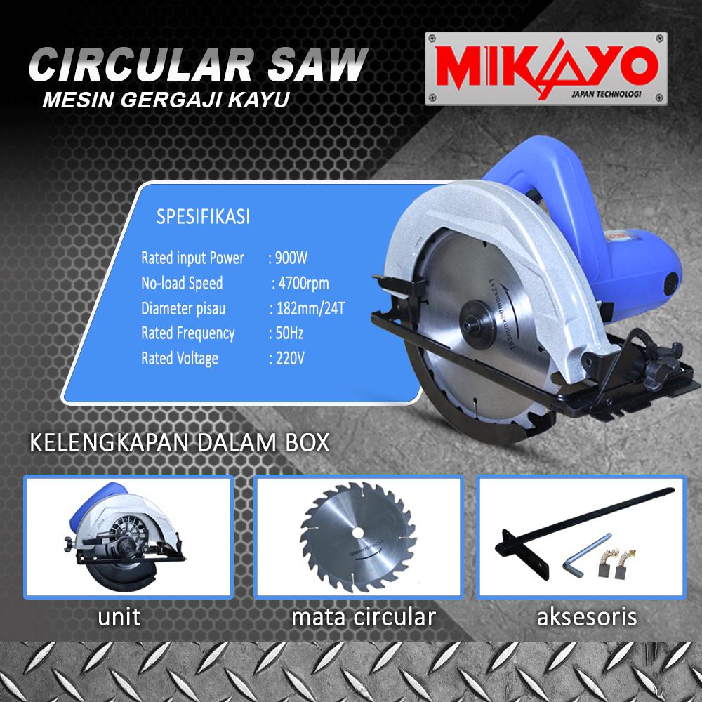 PROMO PAKET TUKANG KAYU!!! Mesin Serut + Mesin CIRCULAR SAW + GRINDA 4 INCHI BOR MIKAYO