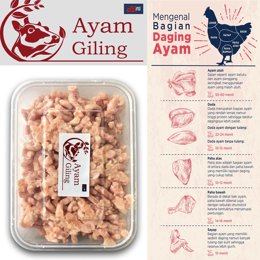 

Daging Ayam Giling / Ground Beef / Minced Beef 500gr