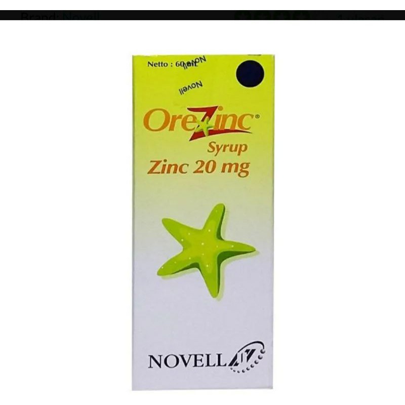 

orezinc sirup 60ml diare