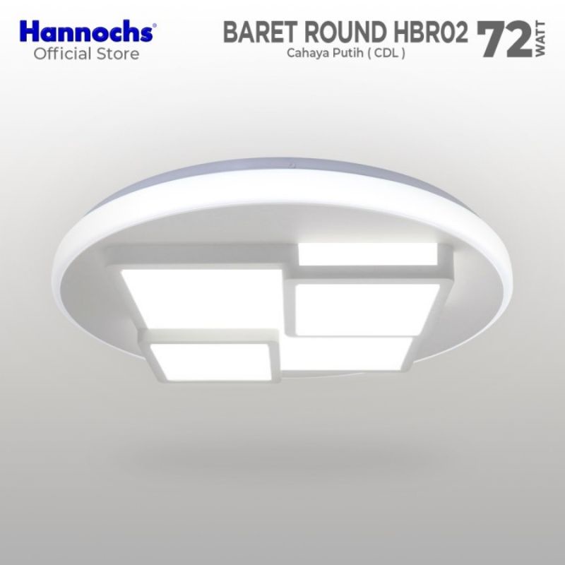 Lampu Hannochs LED BARET ROUND HBR02  72 Watt / Lampu Decorative LED Hannochs / Lampu Model Minimalis