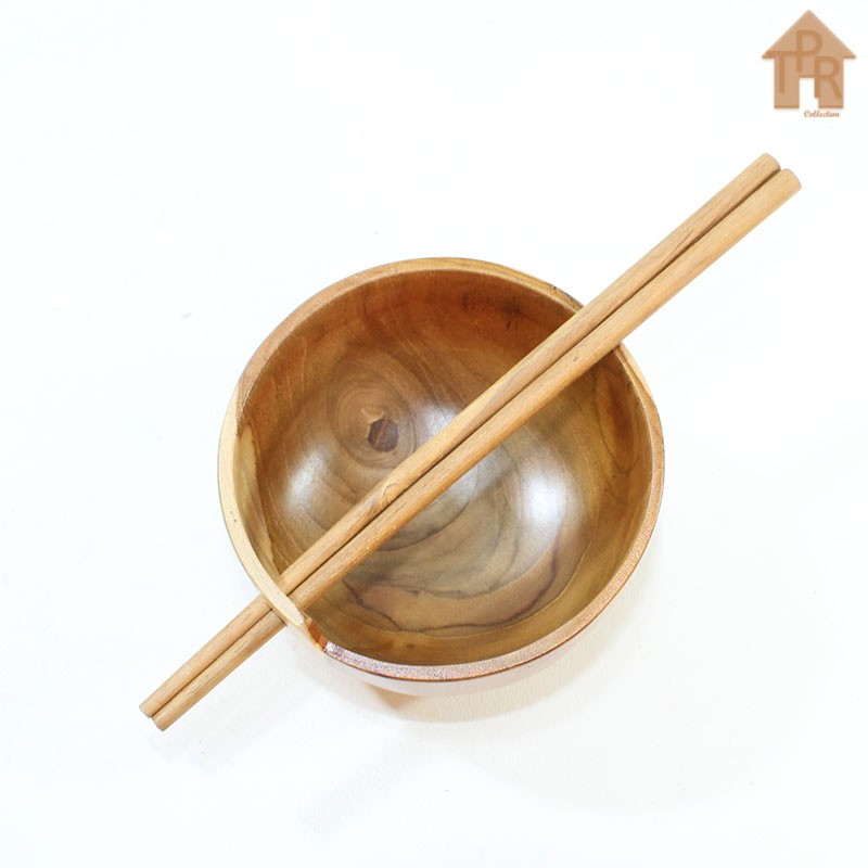 Wooden Ramen Bowl  / Set Mangkuk Sumpit Kayu Jati