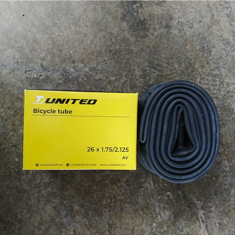 Ban Dalam United Sepeda 26 x 1.75/2.125 AV Schrader Pentil Motor