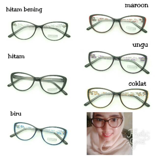 Frame kacamata cat eye murah/ frame wanita cat eye