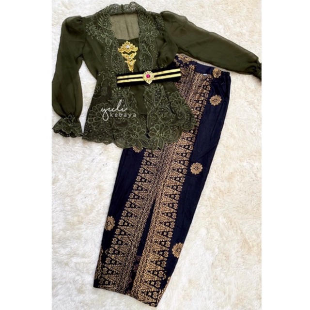 Set Kebaya Bali Jadi Bordir Premium | Kebaya encim murah