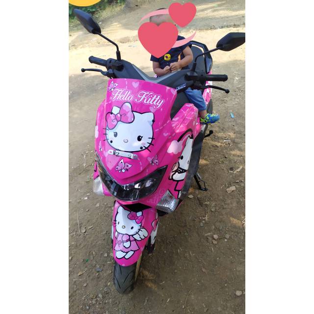 Sticker stiker  decal yamaha NMAX nmax hello kitty helo kity pink cantik