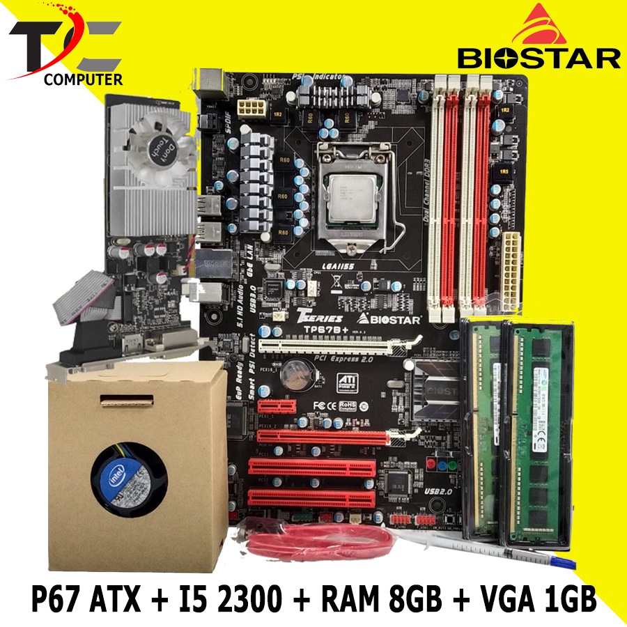 Motherboard P67 Pro3 LGA 1155 - BIOSTAR I5 2300