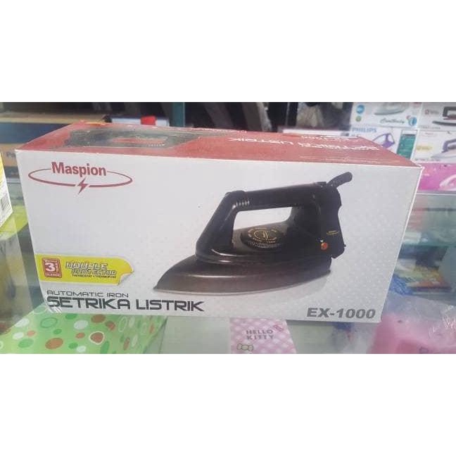 Jual Setrika Maspion Ex 1000 Hitam Terlaris Indonesia Shopee Indonesia