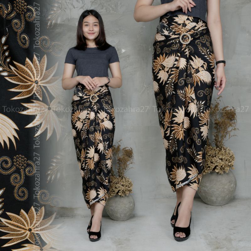 Rok Lilit Batik Bawahan Kebaya VOL 1 Rok Serut Batik by tokozahra27