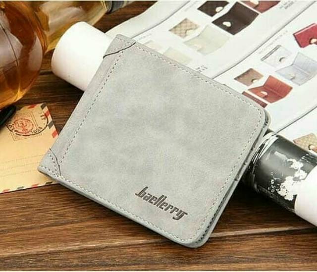 DP05 Dompet Saku Lipat Pria Original Baellerry Bahan Kulit Sintetis