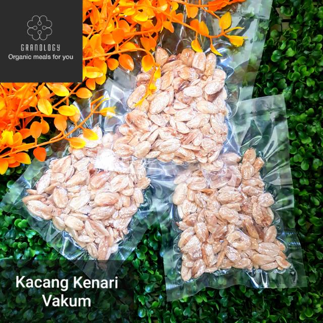 (Kemasan Vakum) Roasted Kenari / Kacang Kenari Oven 100 Gram by Granology