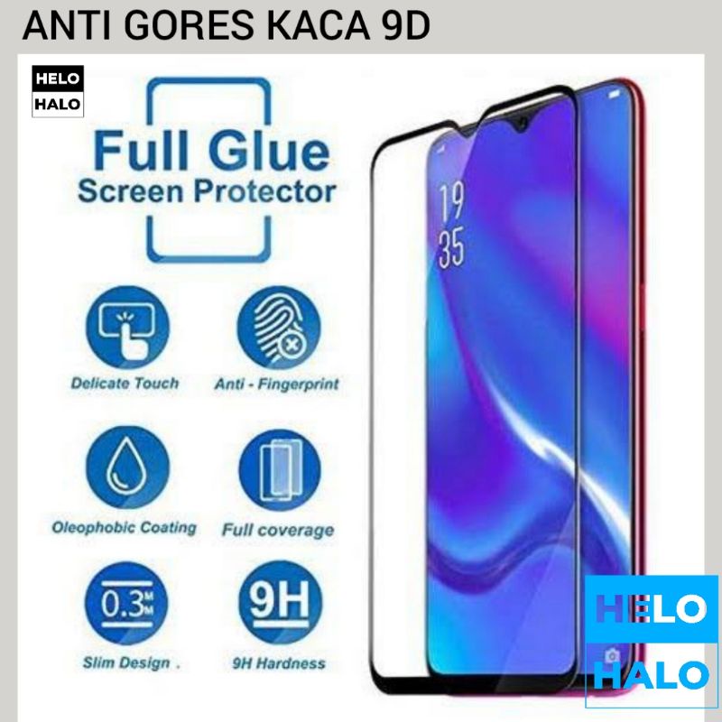 Anti Gores Kaca 9D Realme C2 (Tempered Glass)