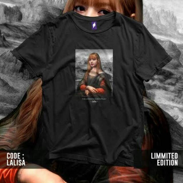 Kaos LALISA /BAJU MONALISA BLACKPINK/baju monalisa
