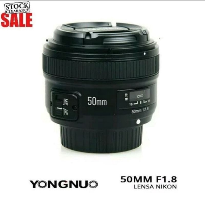 Lensa yongnuo 50mm for nikon