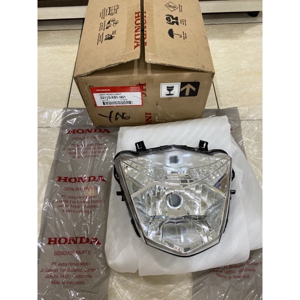 Neo HEAD LIGHT REFLEKTOR LAMPU DEPAN K81 BEAT FI ECO STREET ESP 2017-2019 ORIGINAL ORI ASLI HONDA