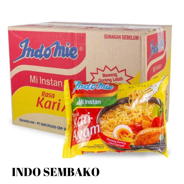 Indomie Kari Ayam / Mie Instan Kari Ayam / Indomie Kuah Rasa Kari Ayam