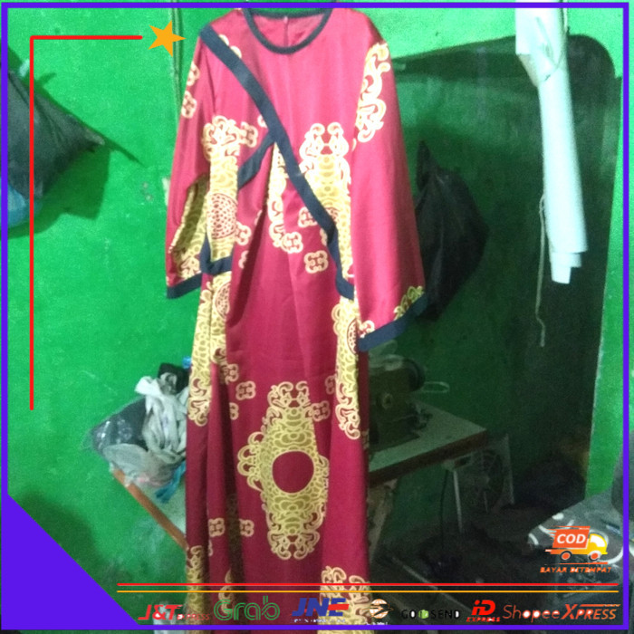 ❤BISA COD❤ gamis - merah maroon, M