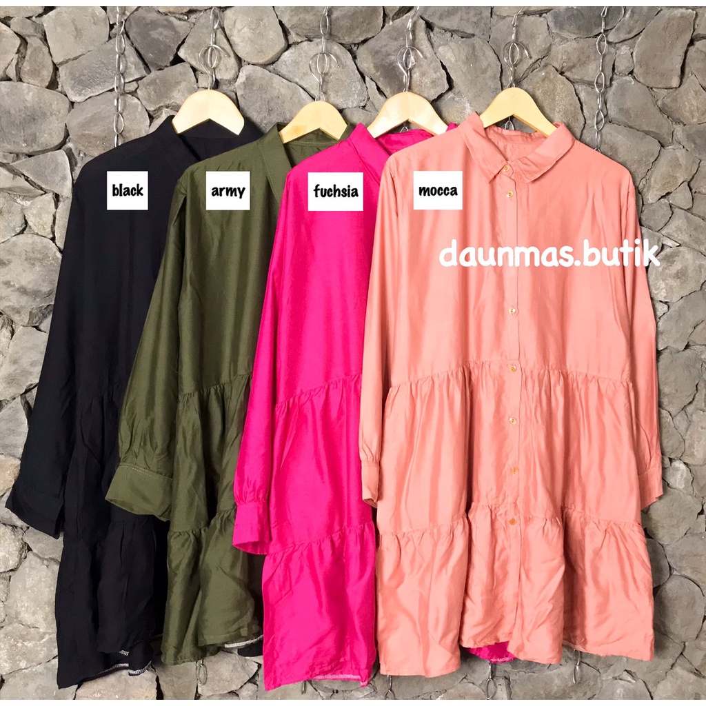 1KG MUAT 5PCS | NARESH TUNIK SUSUN REMPEL JUMBO HITS OOTD SELEBGRAM FASHION