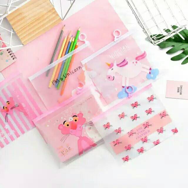 

ATK.TOP Tempat Pensil Plastik Plastik / Cute Korean Pencil Case / Tempat