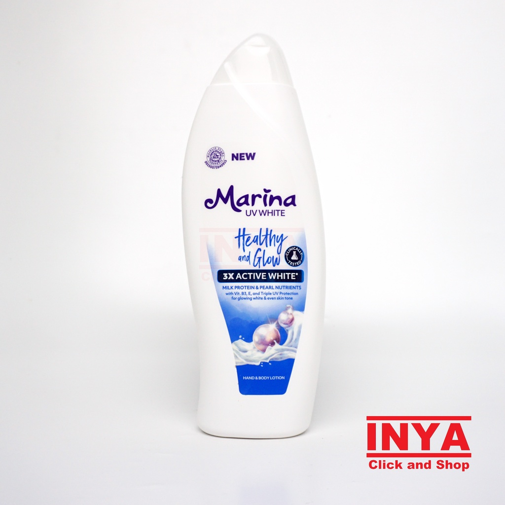 MARINA UV WHITE HEALTHY AND GLOW MILK 460ml - Hand and Body Lotion