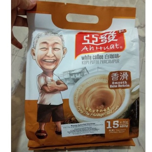 

HALAL.!! Ah Huat White Coffee Extra Rich / Kopi Putih Malaysia / Kopi Sachet / Kopi Susu / Kopi Bubuk