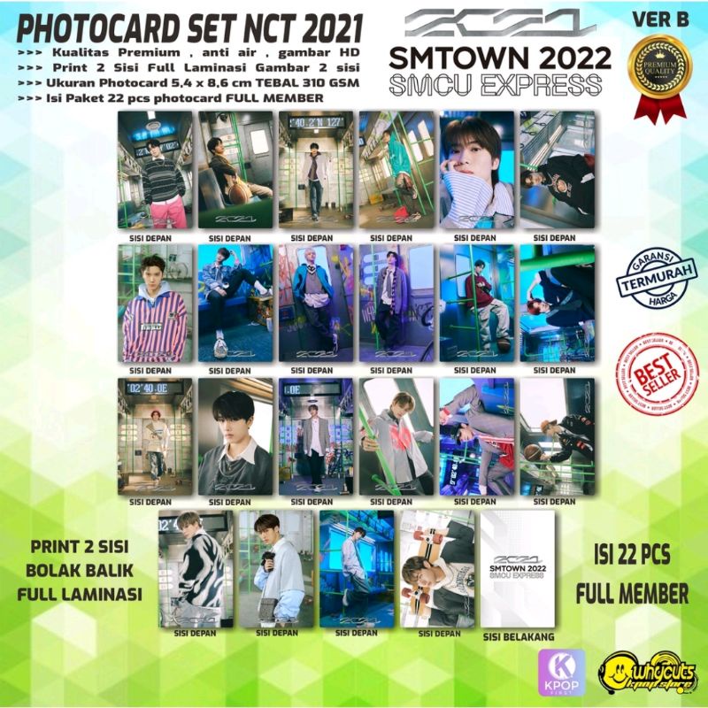 PHOTOCARD SET PC NCT 2021 PREMIUM // SMTOWN EXPRESS 2022