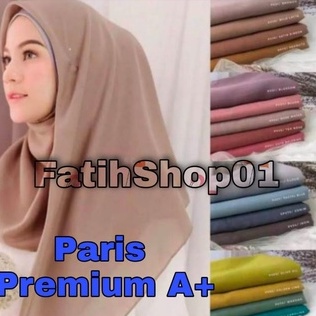 Hijab Paris- Hijab Segiempat-Kerudung Paris Premium -kerudung SegiEmpat Polos-Kerudung murah-Kerudung sekolah