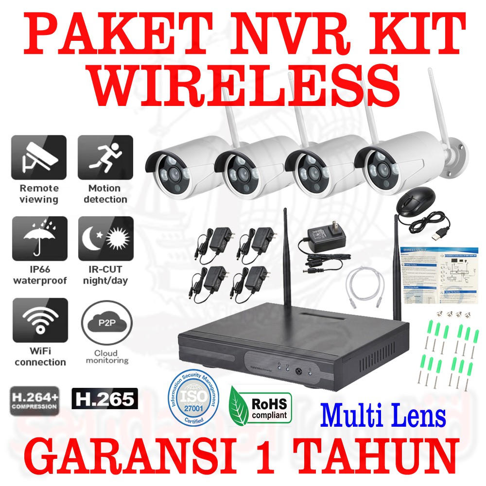 WIRELESS CCTV - KAMERA CCTV - CAMERA CCTV - PAKET CCTV - IP CAMERA