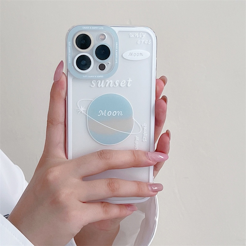 Soft Case Silikon Transparan Cover iPhone 13 12 11 Pro Max X Xr Xs Max SE 2020 iPhone 7Plus 8Plus iPhone 8 7 6 6s Plus Fashion Transparent Phone Case Shockproof Camera Protection Silicone Soft Case Protective Cover