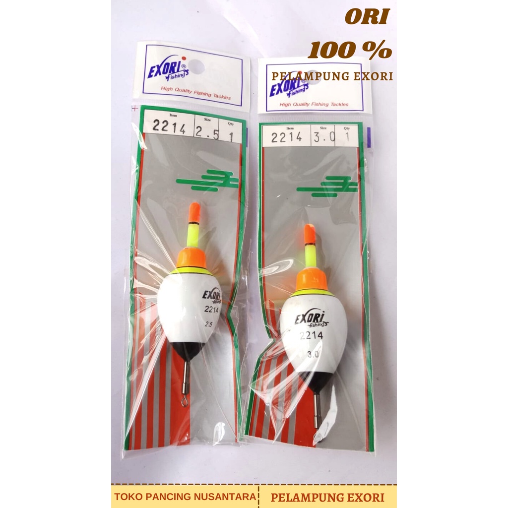 BARU PELAMPUNG EXORI TIPE 2214 UKURAN 2.5 DAN 3.0 PELAMPUNG PANCING HARGA TERMURAH UNTUK IKAN BAWAL 